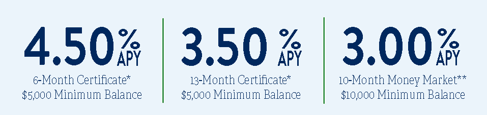 4.50% 6 mo. certificate special